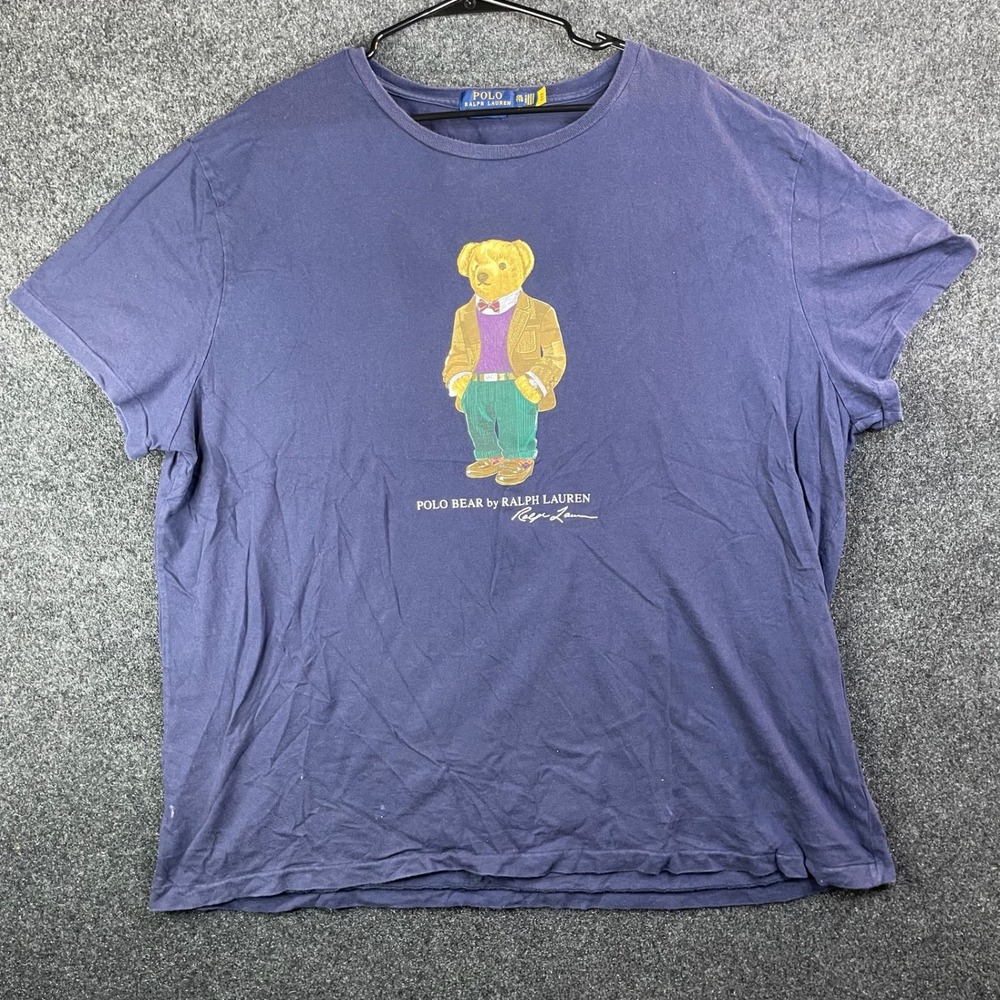 Polo Ralph Lauren Polo Bear Graphic T-Shirt Men's XXL Navy Blue